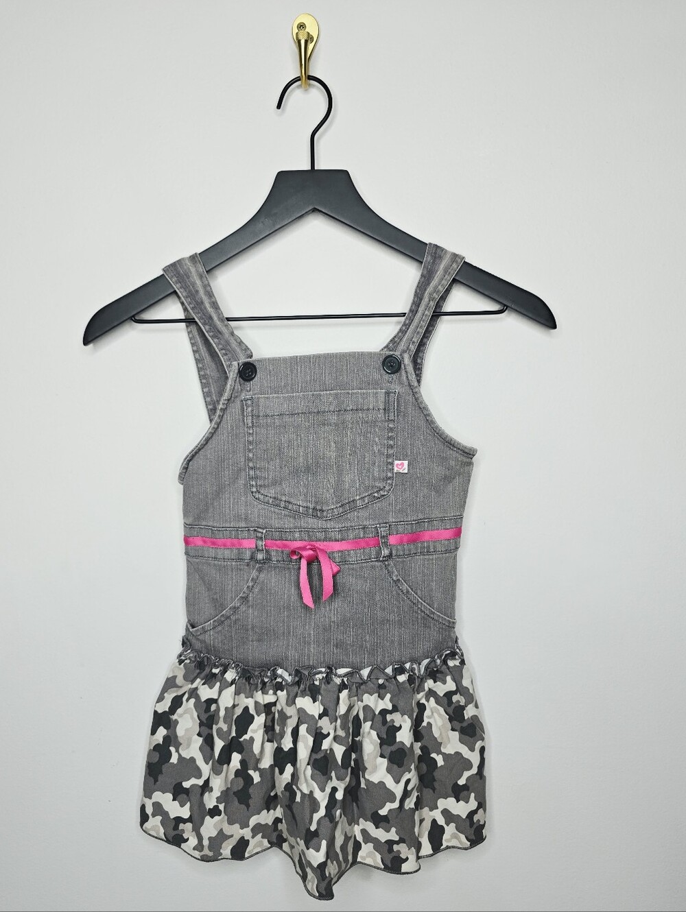 American Girl Bitty Baby Denim Jumper Dress Size 6